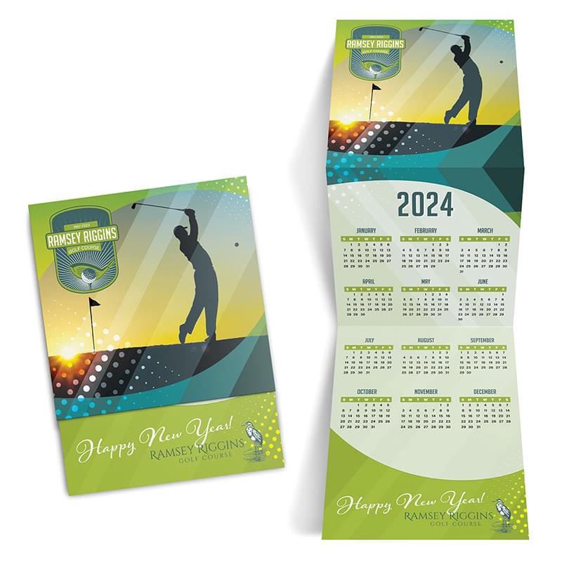 Golf Trifold Calendar
