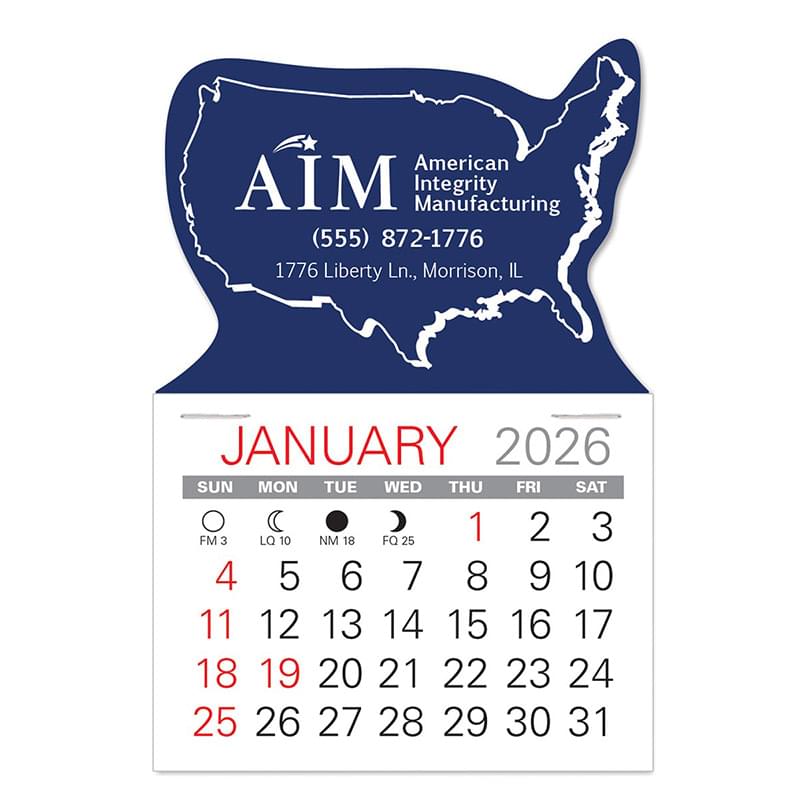 USA Standard Pad Value Stick Calendar