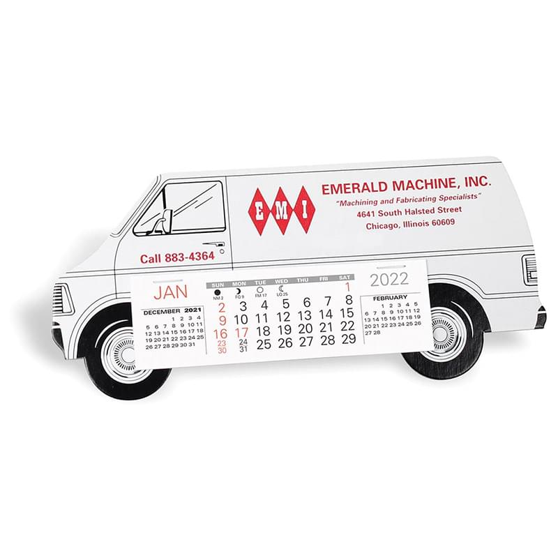Long Van Truck Desk Calendar
