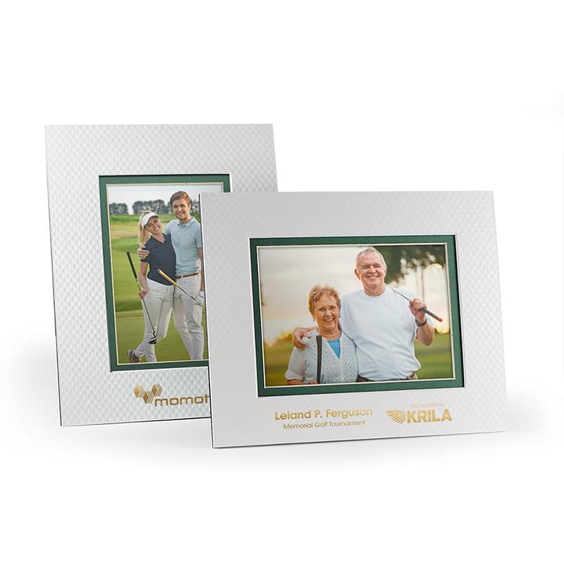Golf Ball Texture Photo Frame - Double Mat