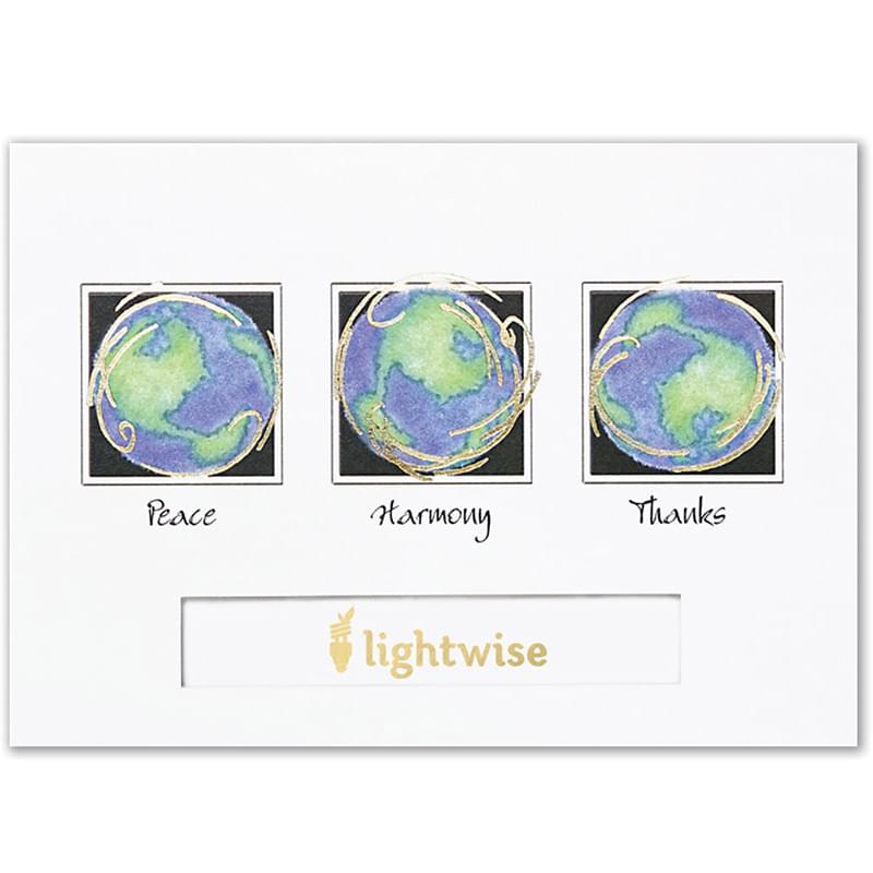 Classic-Peace Harmony Window Holiday Greeting Card