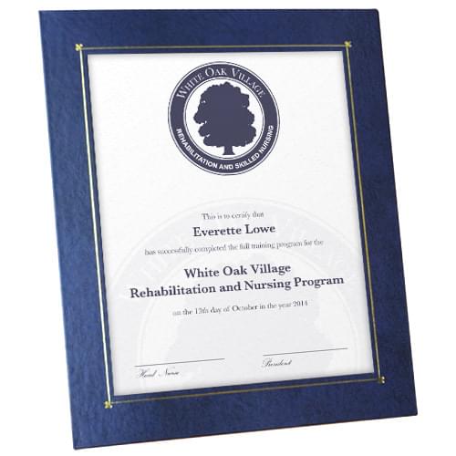 Deluxe Certificate Frame for 8"x10" Certificate