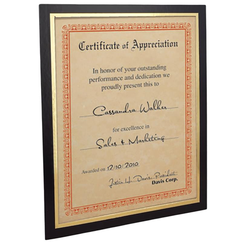 Mat Certificate Frame-for 8.5"x11" Certificate