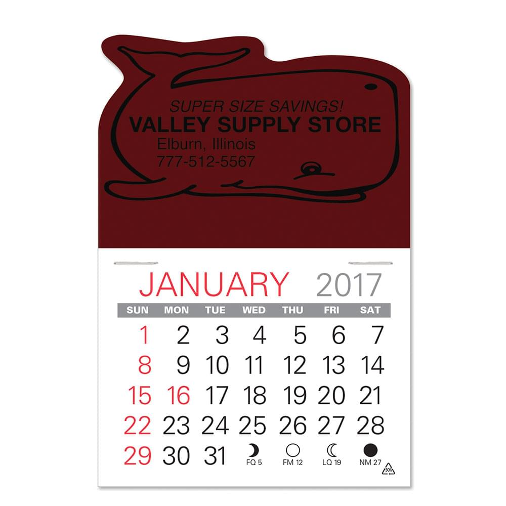 Whale Standard Pad Value Stick Calendar