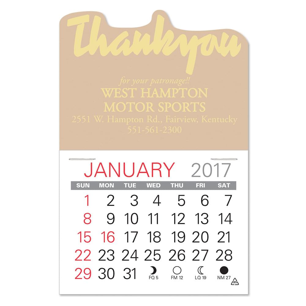 Thank You Standard Pad Value Stick Calendar