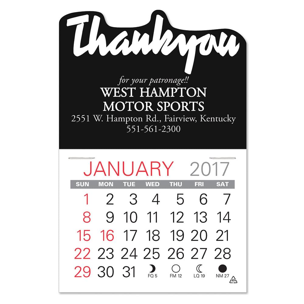 Thank You Standard Pad Value Stick Calendar