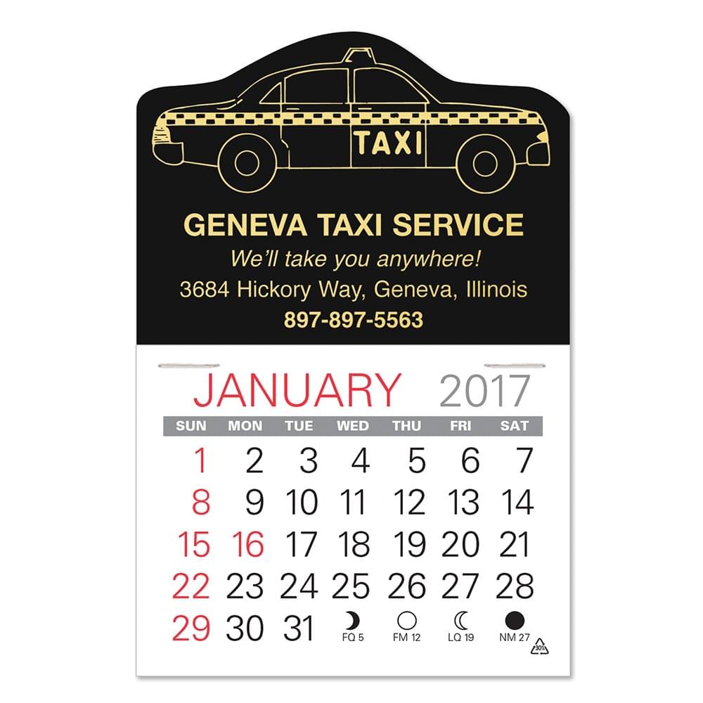 Taxi Standard Pad Value Stick Calendar