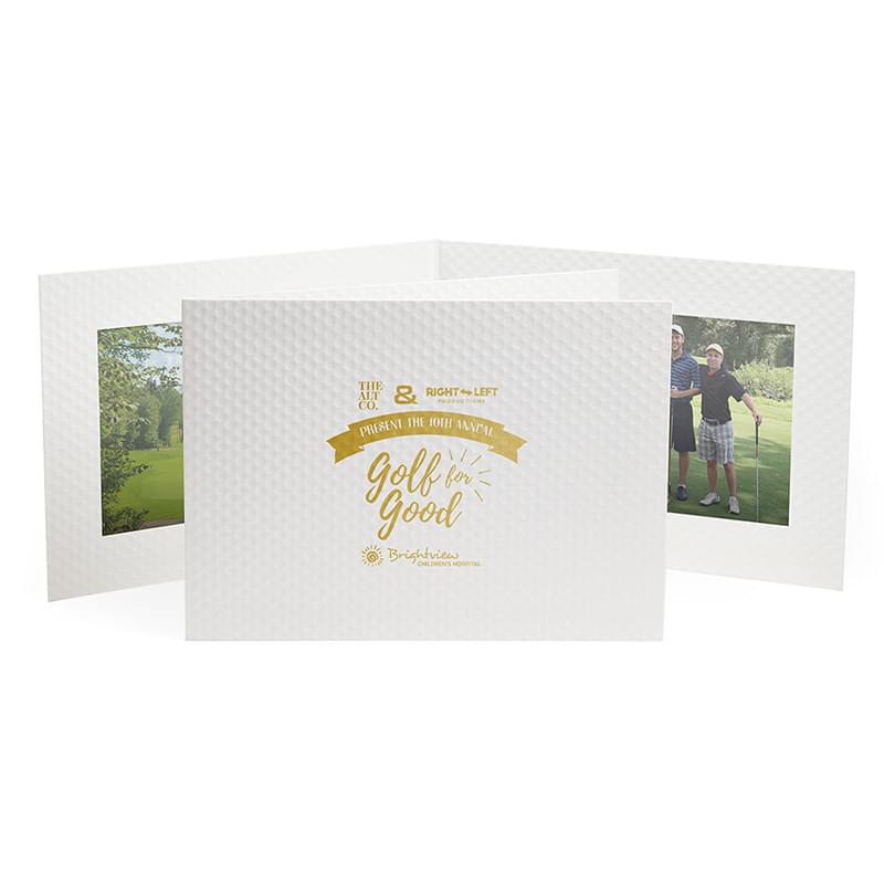 Golf Ball Texture Folder with Double Horizontal Opening
