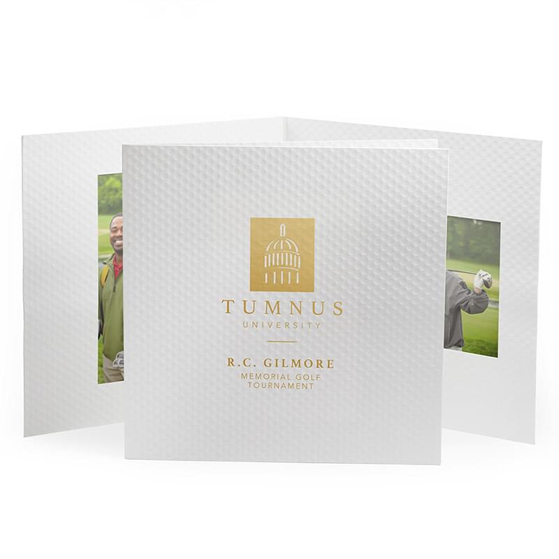 Golf Ball Texture Folder with Double Opening