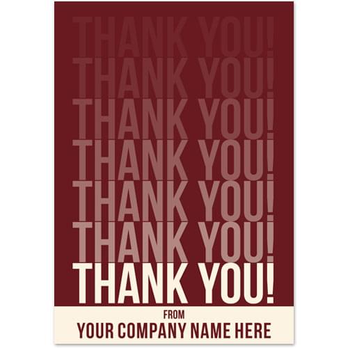Green Thank You Everyday Blank Note Card (3 1/2"x5")