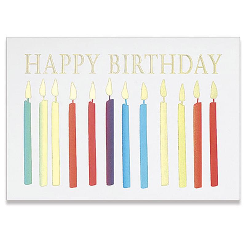 Happy Birthday Candles Everyday Greeting Card (5"x7")