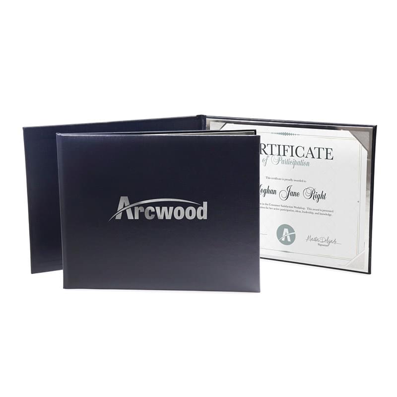 Deluxe Padded Certificate Folder-for two 8"x10"