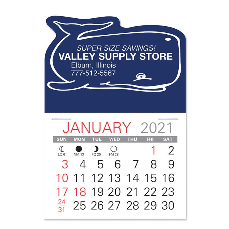 Whale Standard Pad Value Stick Calendar