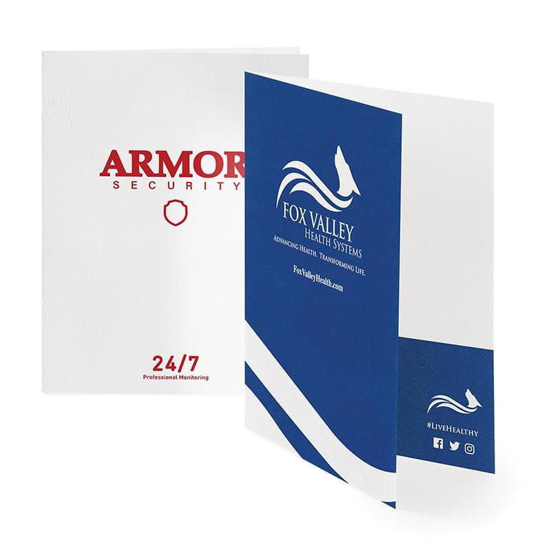 Ink Printed Pocket Folders-Designer Papers