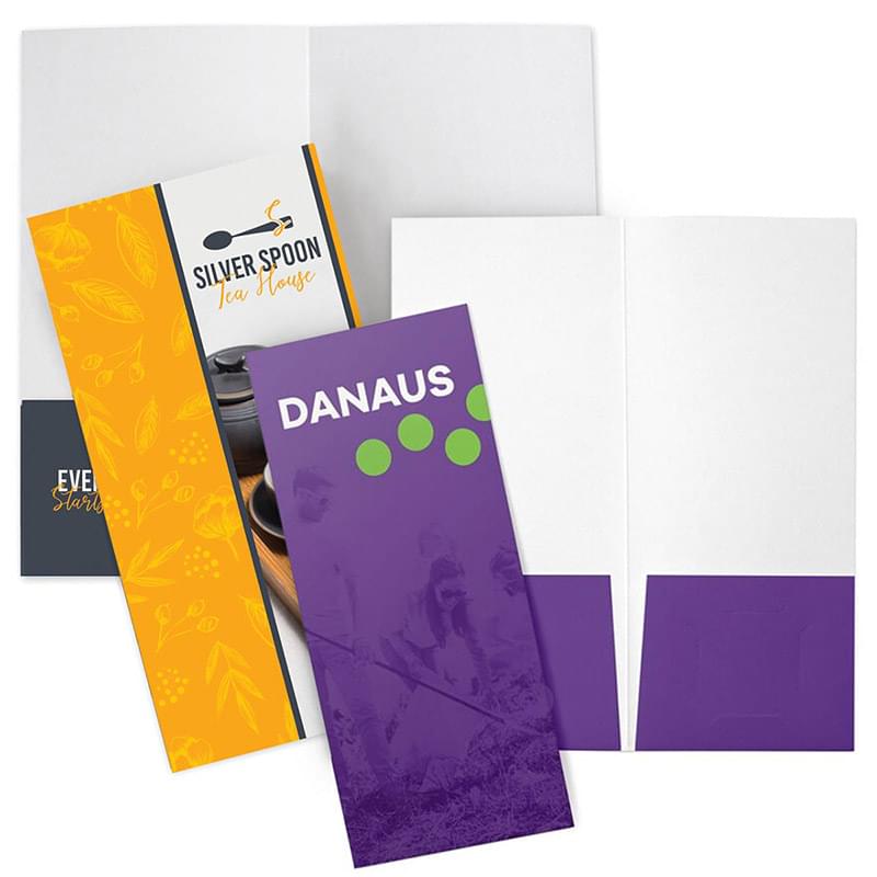 Digital Print Mini Pocket Folder - Standard White Paper