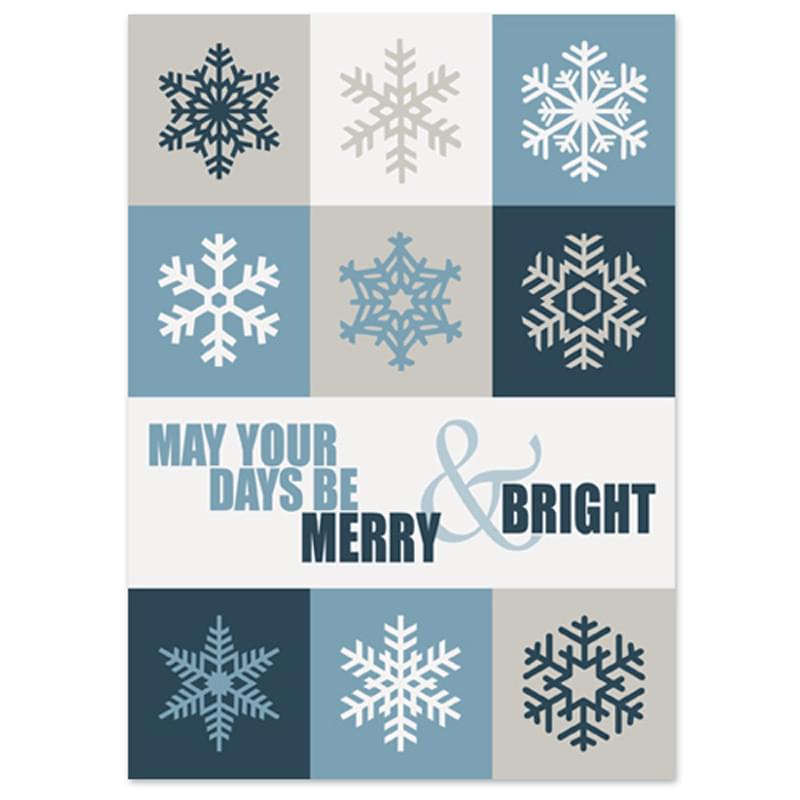 May Your Days Be Merry & Bright Holiday Greeting Card (5"x7")