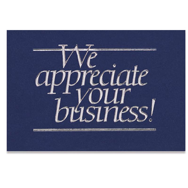 We Appreciate Your Business Everyday Blank Note Card (3 1/2"x5")