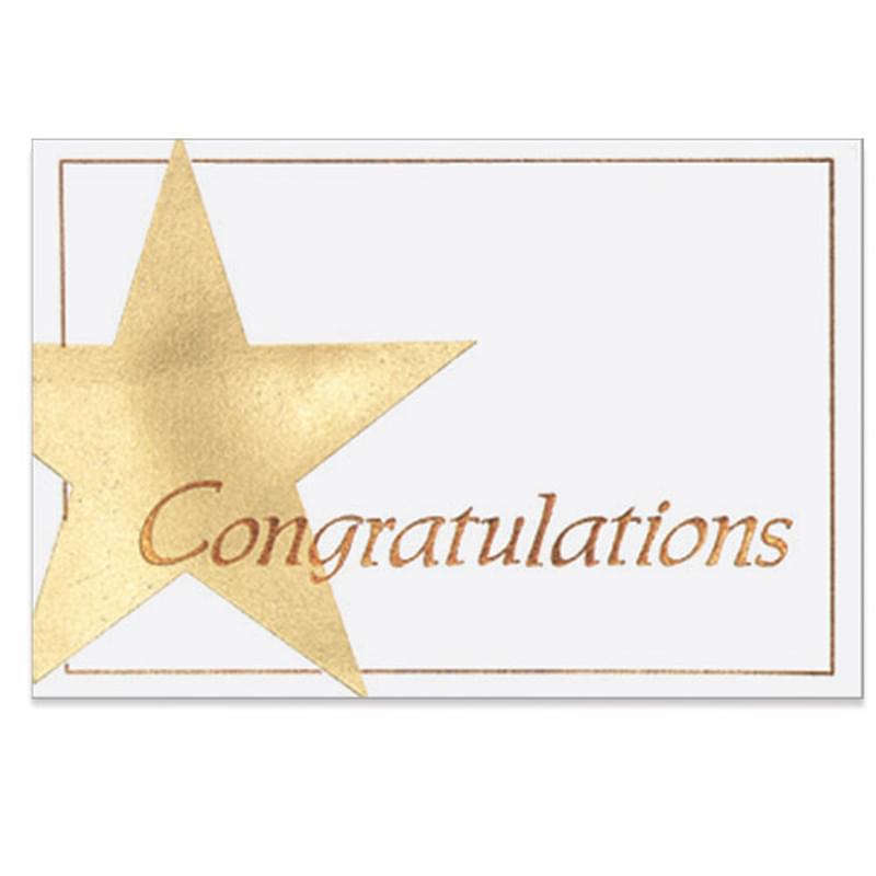 Congratulations Everyday Blank Note Card (3 1/2"x5")