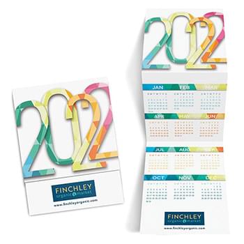Color Blocks Trifold Calendar