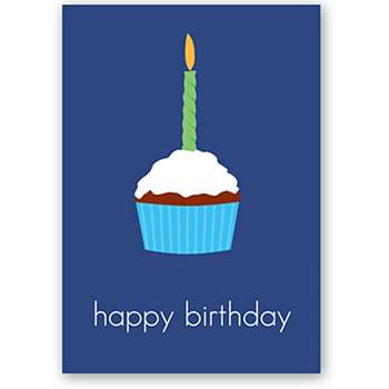 Birthday Cupcake Business Note Card - 3 sizes