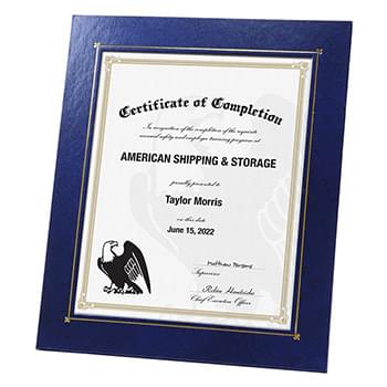 Deluxe Wrapped Edge Certificate Frame for 8"x10" Certificate