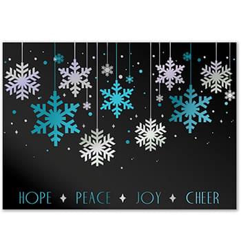 Classic-Hope, Peace, Joy, Cheer Holiday Greeting Card