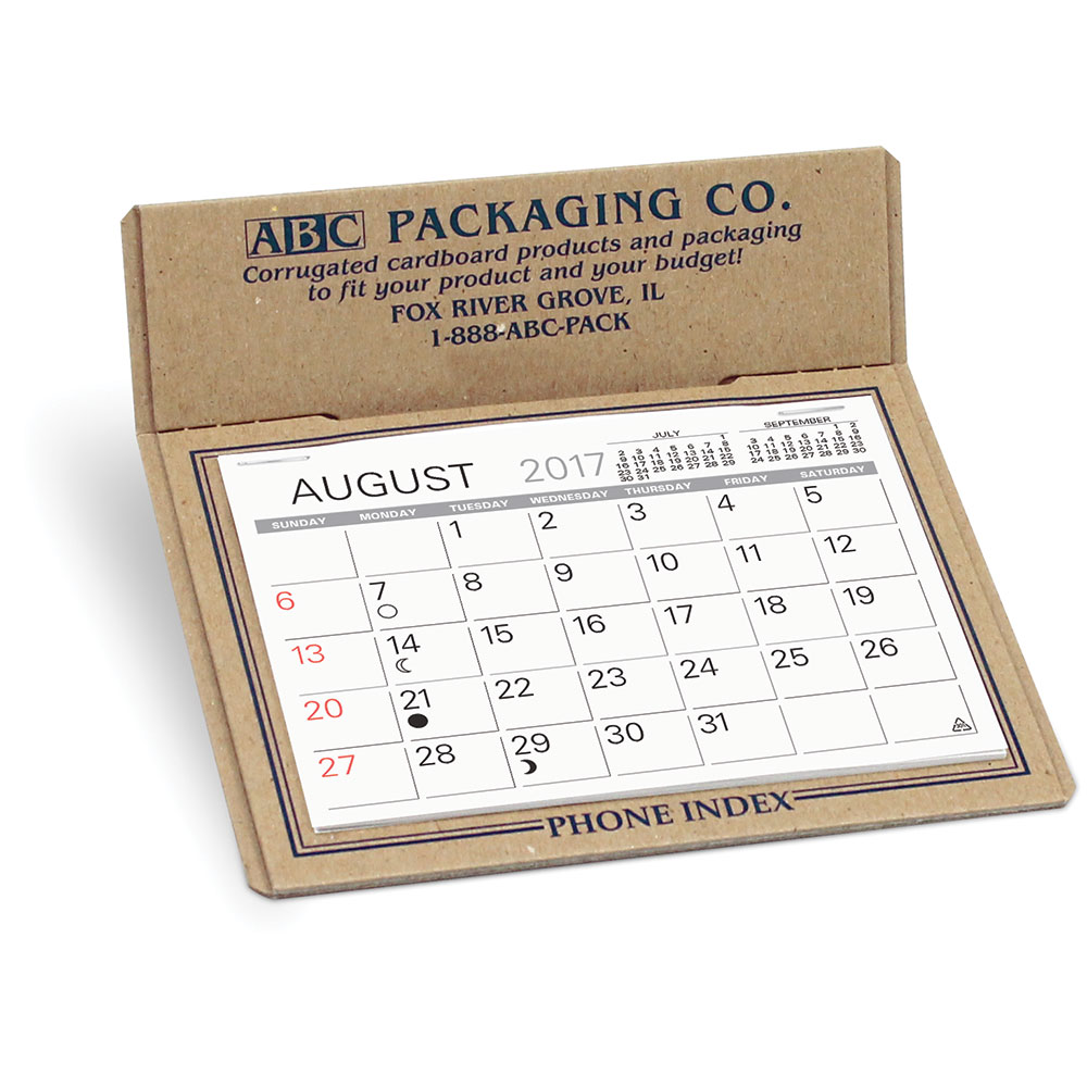Custom Desk Calendars Promotional Pad Forest Desk Calendar