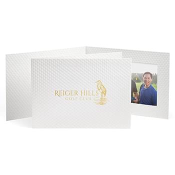 Golf Ball Texture Folder with Single Horizontal Opening