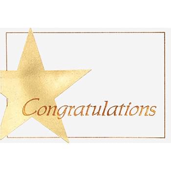 Congratulations Business Note Card (3 1/2"x5")