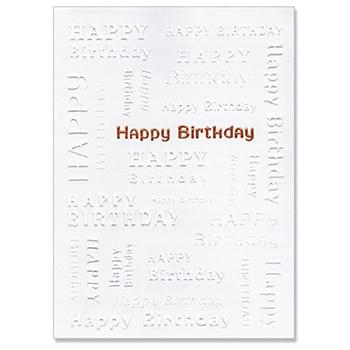 White Happy Birthday Everyday Greeting Card (5"x7")