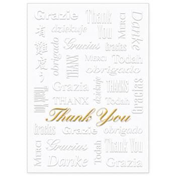 White Thank You Everyday Greeting Card (5"x7")
