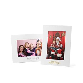 White Smooth Picture Frame with Easel (4"x6")