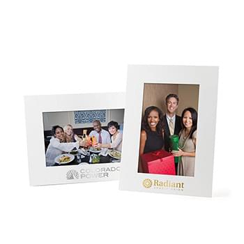 White Smooth Picture Frame with Easel (5"x7")