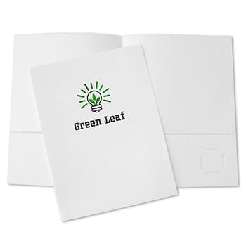 2 Color Foil-Stamped Pocket Folder-Standard White Paper