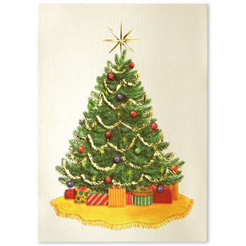 Christmas Tree Holiday Greeting Card (5"x7")
