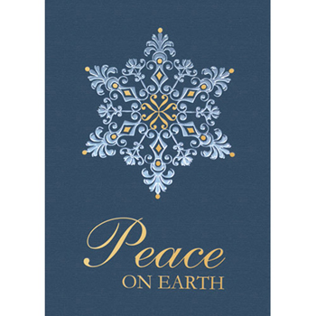 Filagree Snowflake Holiday Greeting Card (5"x7")