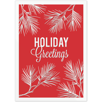 Pine Greetings Holiday Greeting Card (5"x7")